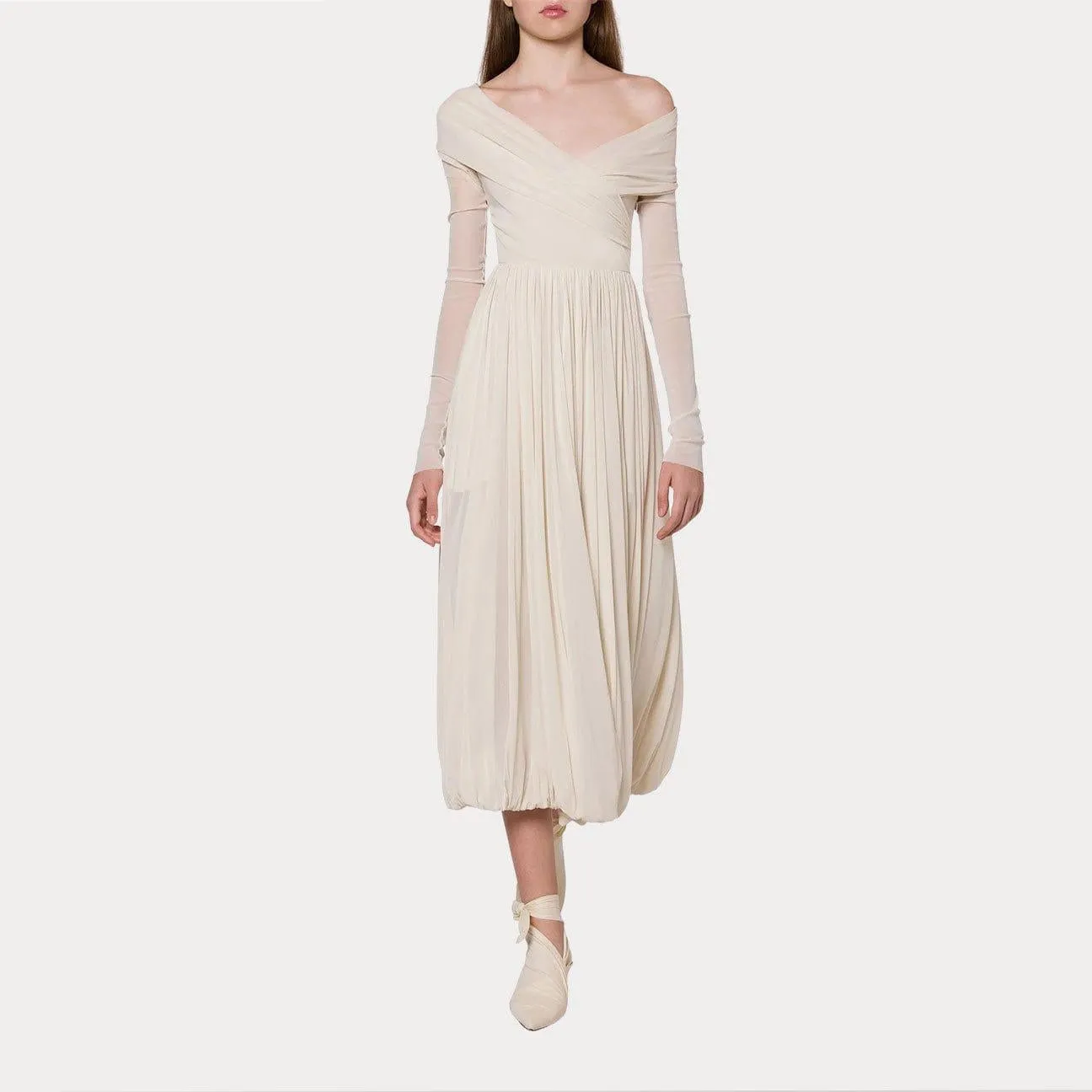 Ivory longuette dress