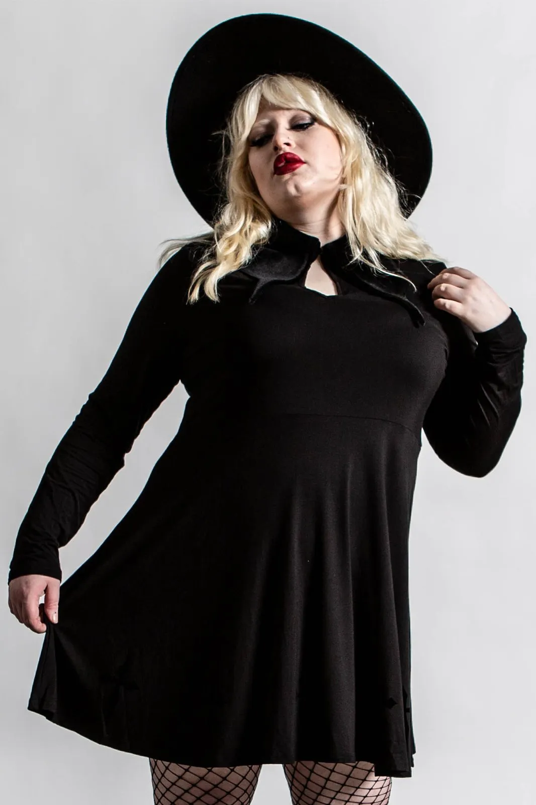 Killstar Elissabat Collared Dress