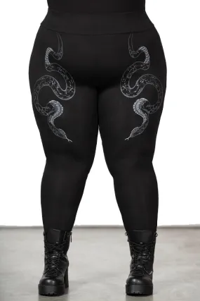 Killstar Slitherina Printed Leggings Snakes