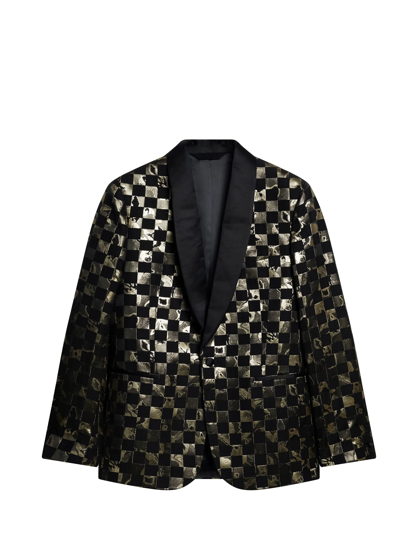 Lenny S Iris Check Blazer / Black