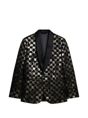 Lenny S Iris Check Blazer / Black