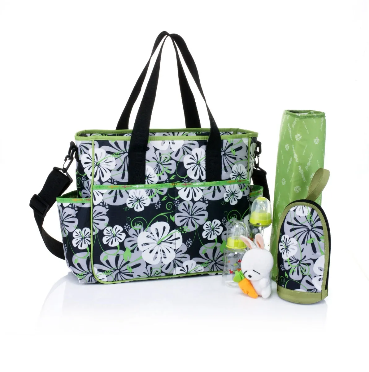 Lilies Polyester Baby Bag