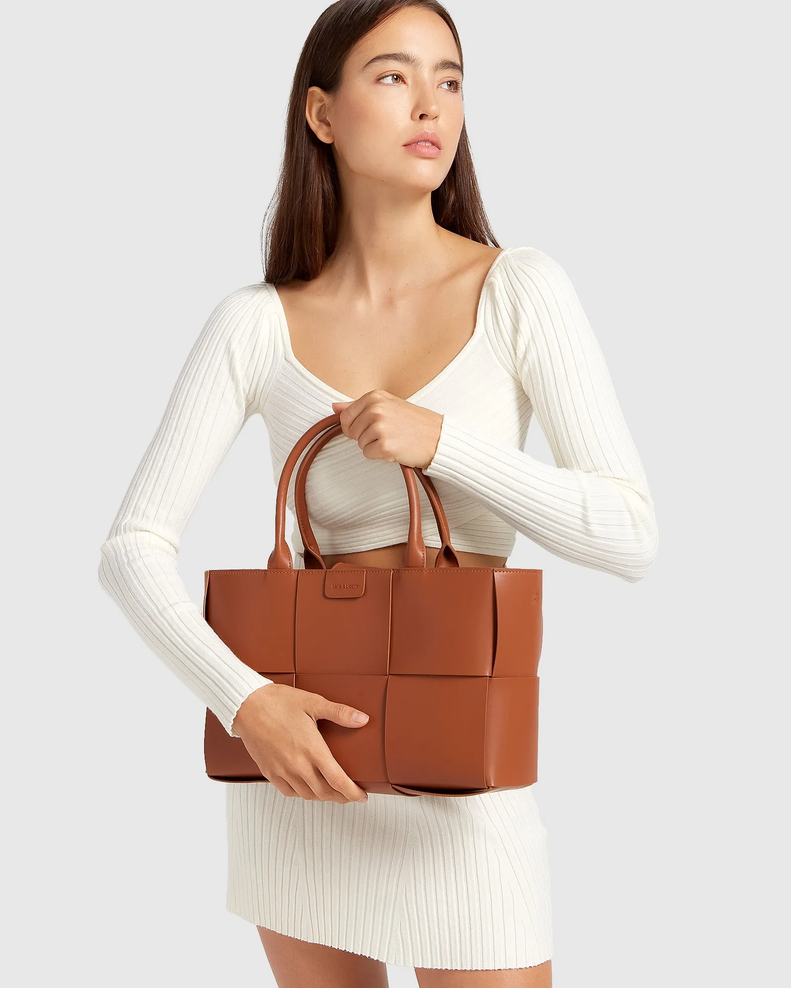 Long Way Home Woven Tote - Camel