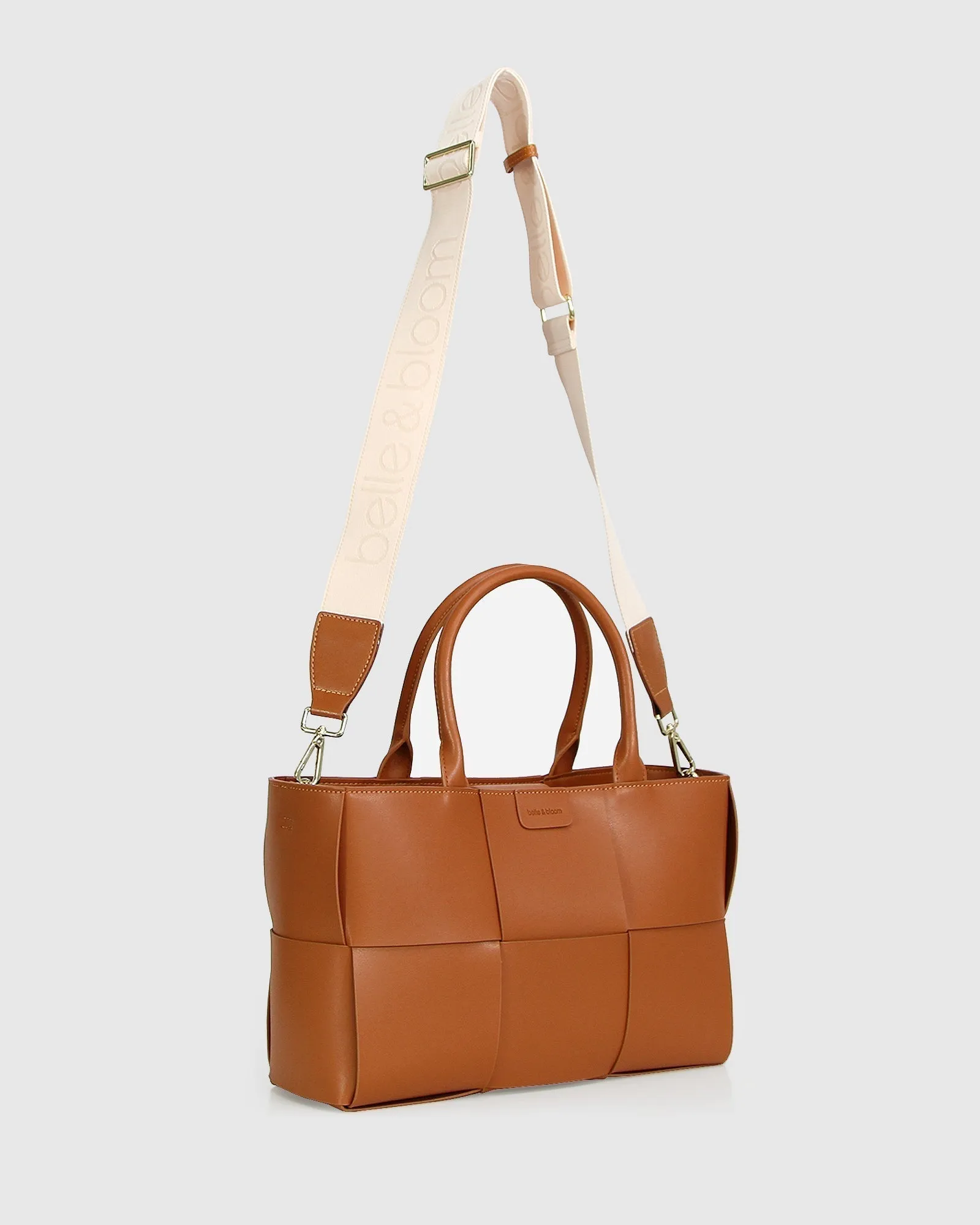 Long Way Home Woven Tote - Camel