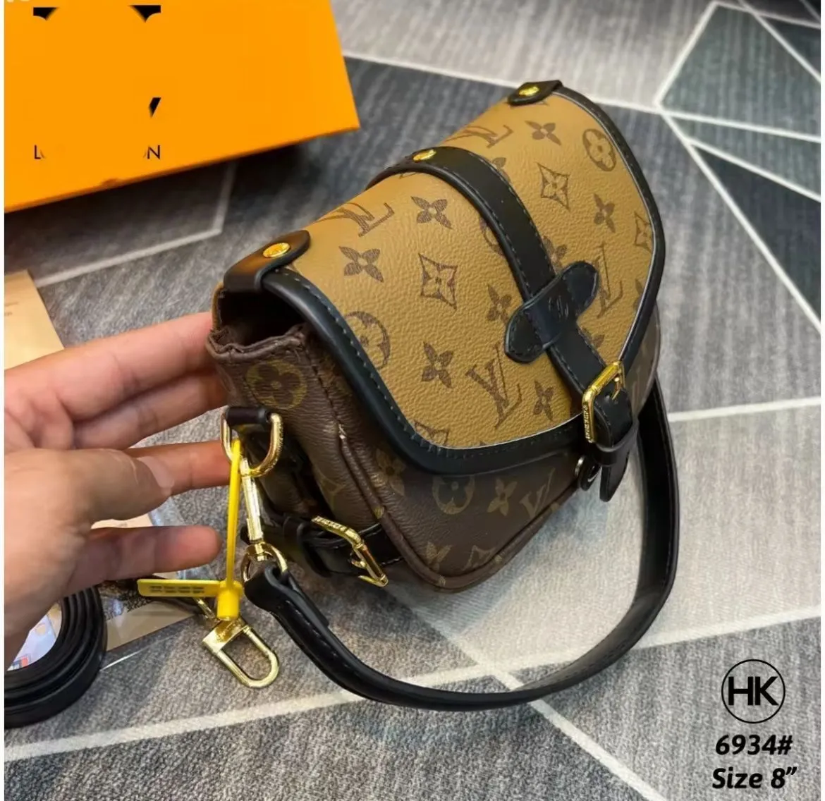 Louis Vuitton Saumur Handbag Monogram BB (Mustard)