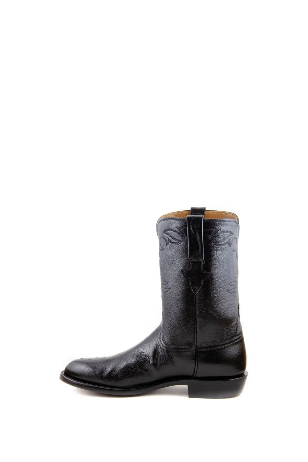 Lucchese Classics - Smooth Ostrich - Roper - Black