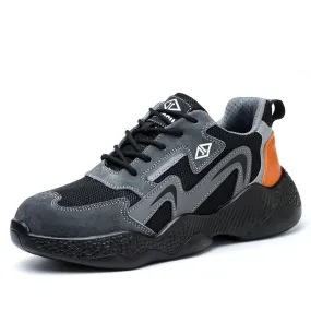 Men's Safety Shoes Women Indestructible Work Sneakers Steel Toe Work Anti-smashing Anti-puncture Safety Boots Footwear