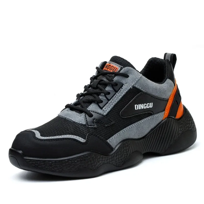 Men's Safety Shoes Women Indestructible Work Sneakers Steel Toe Work Anti-smashing Anti-puncture Safety Boots Footwear