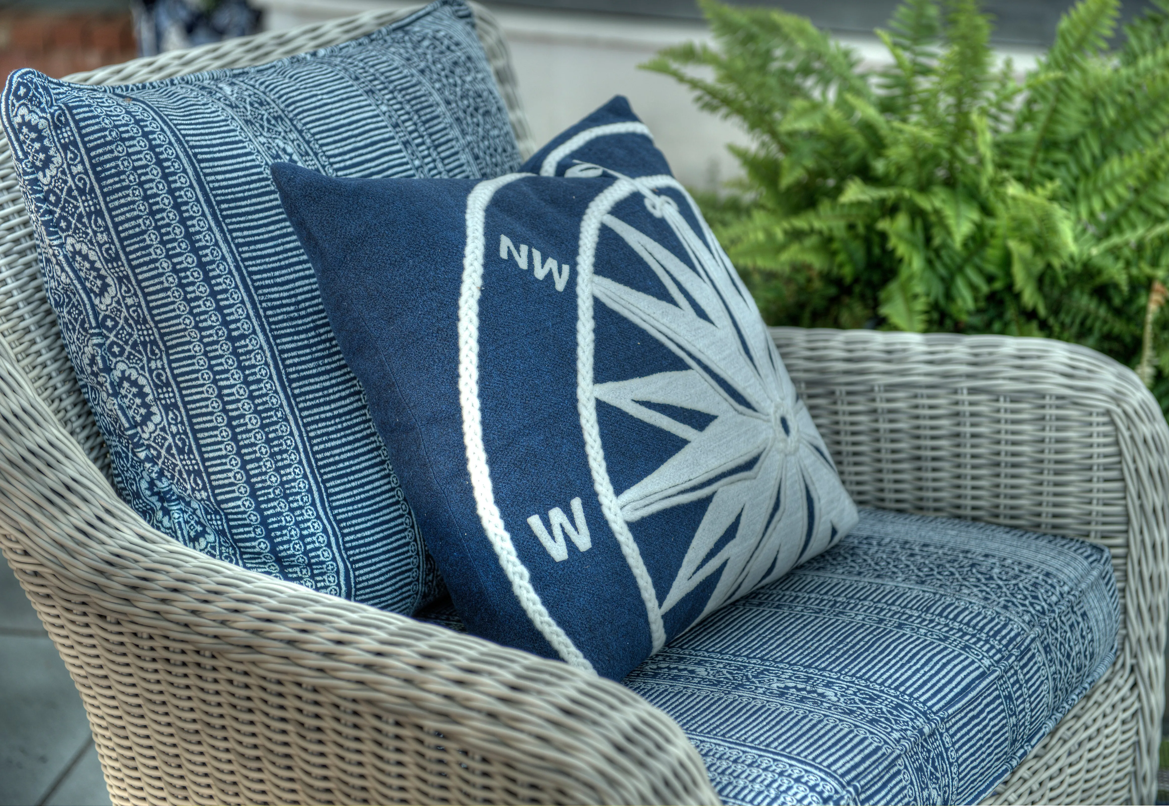 Nautical Compass Pillow