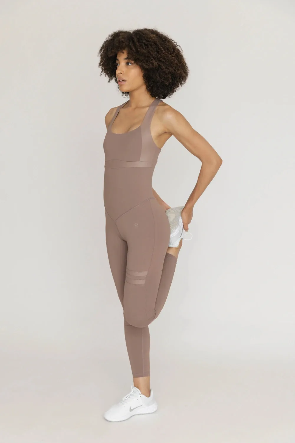 Nicole Latte Brown Jumpsuit