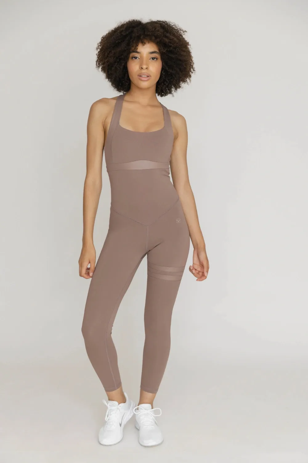 Nicole Latte Brown Jumpsuit