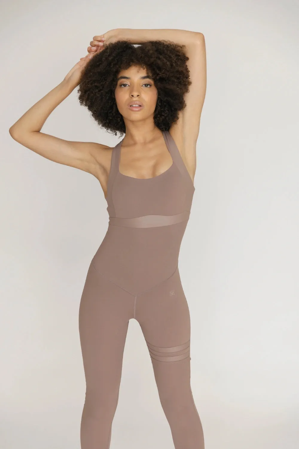 Nicole Latte Brown Jumpsuit