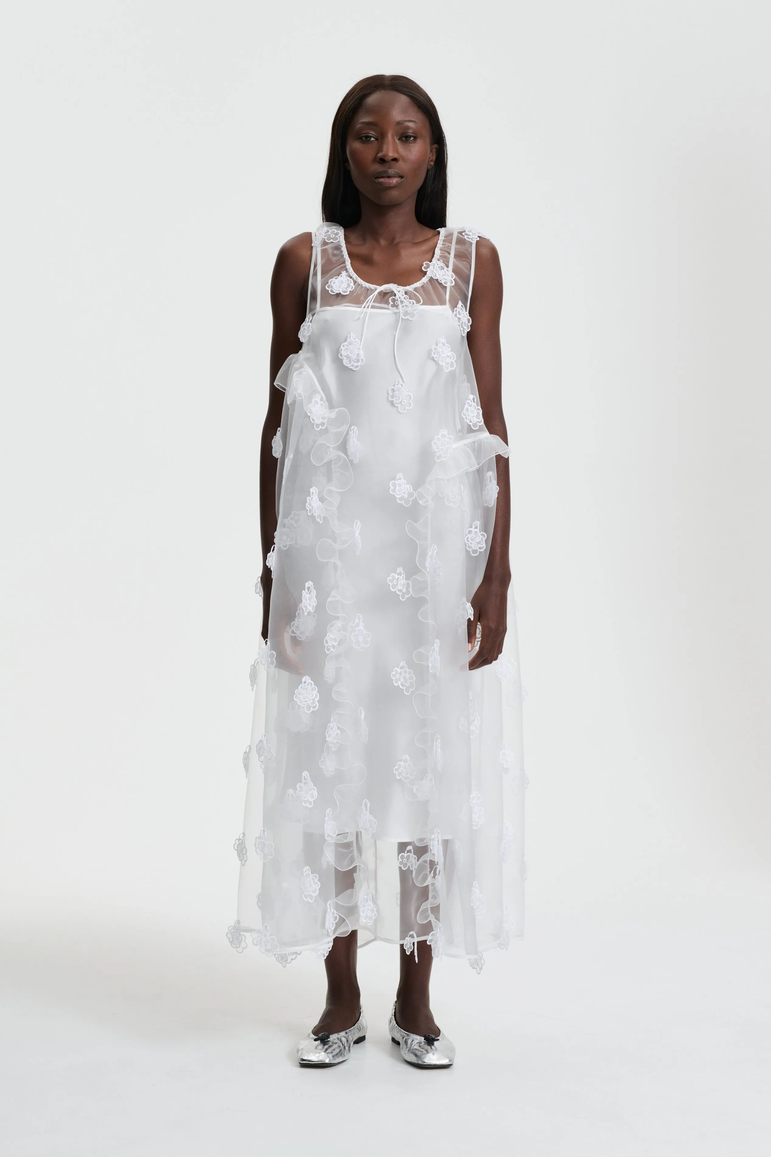 OPAL | DRESS KIRI EMBROIDERY WHITE