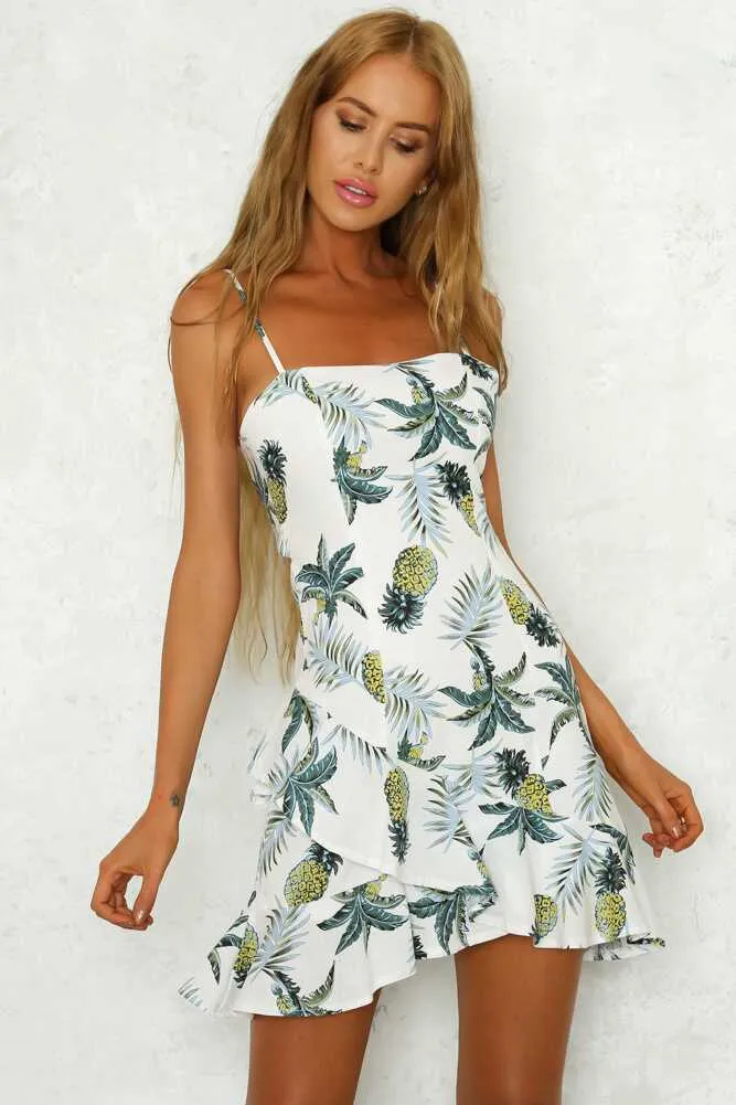 Pineapple Print Dress