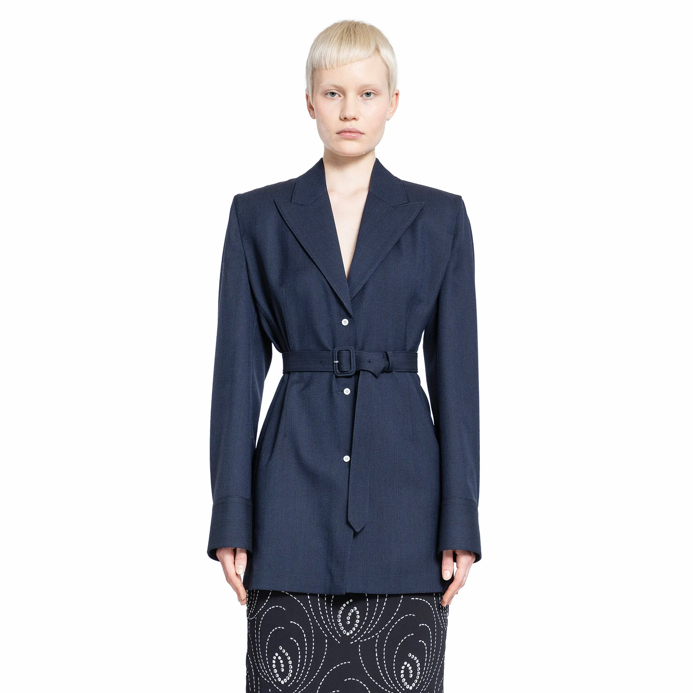 PRADA WOMAN BLUE BLAZERS