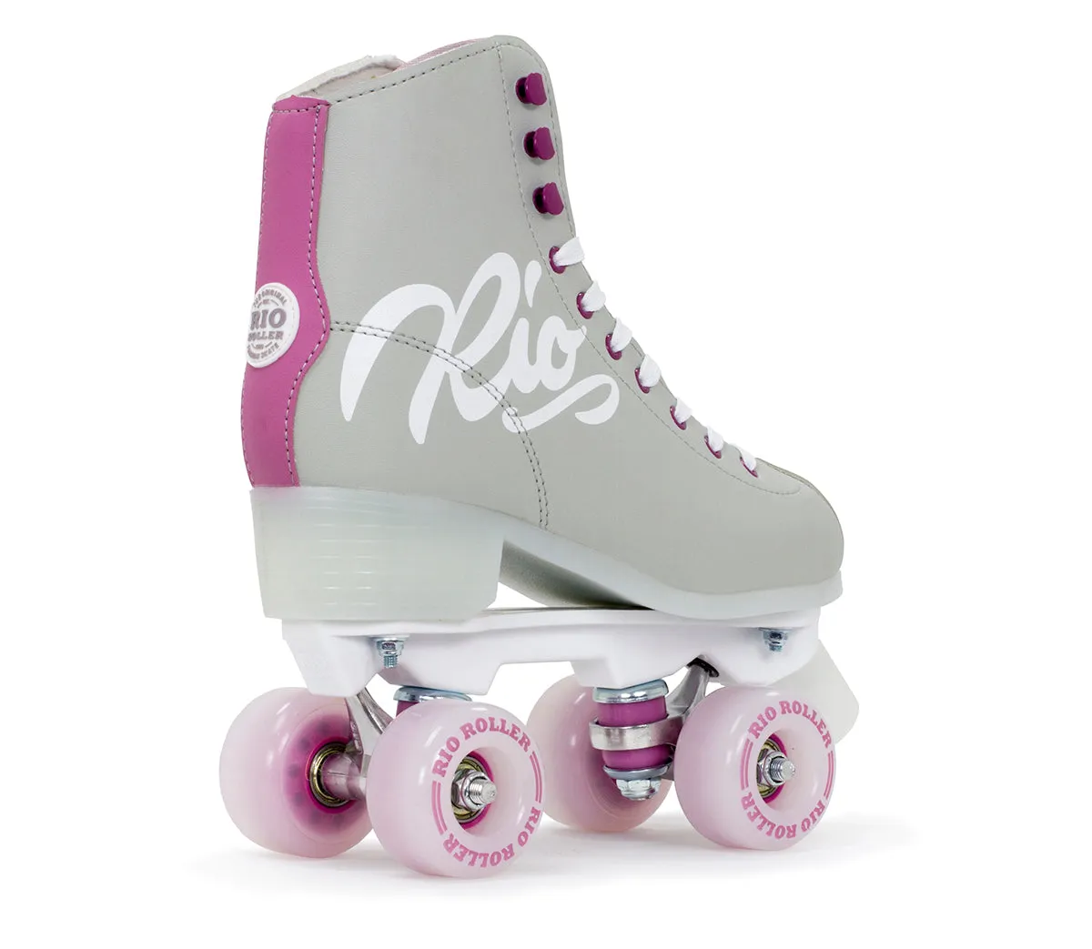 Rio Roller Script Quad Roller Skates - Grey/Purple