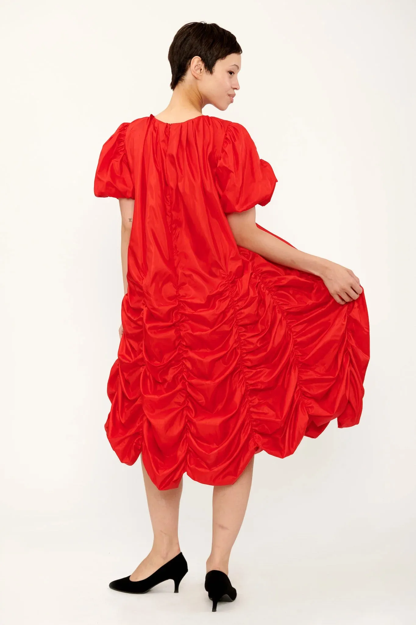 Rosie Dress in Apple Red