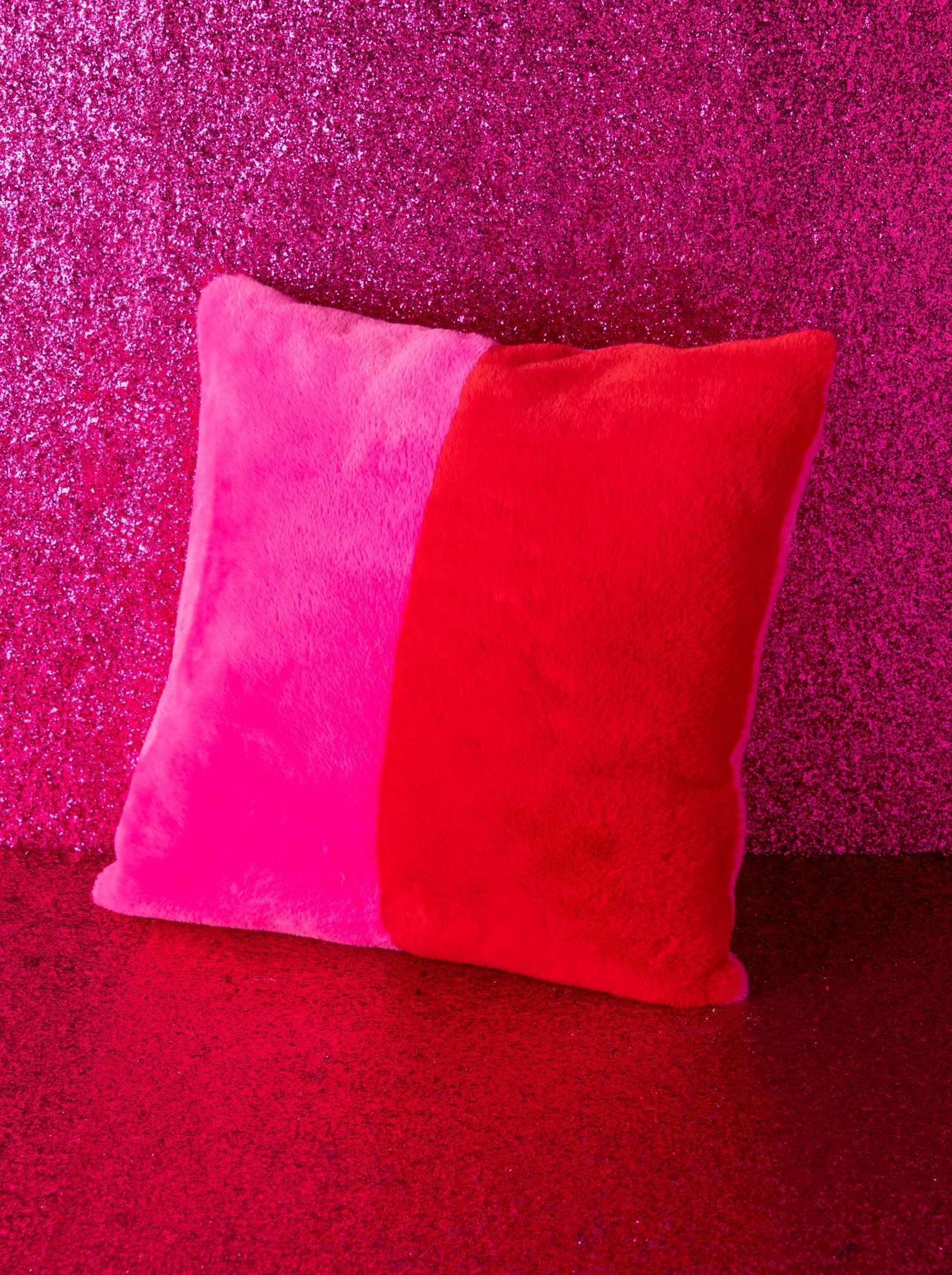 Shiraleah Jovi Color Block Pillow, Pink