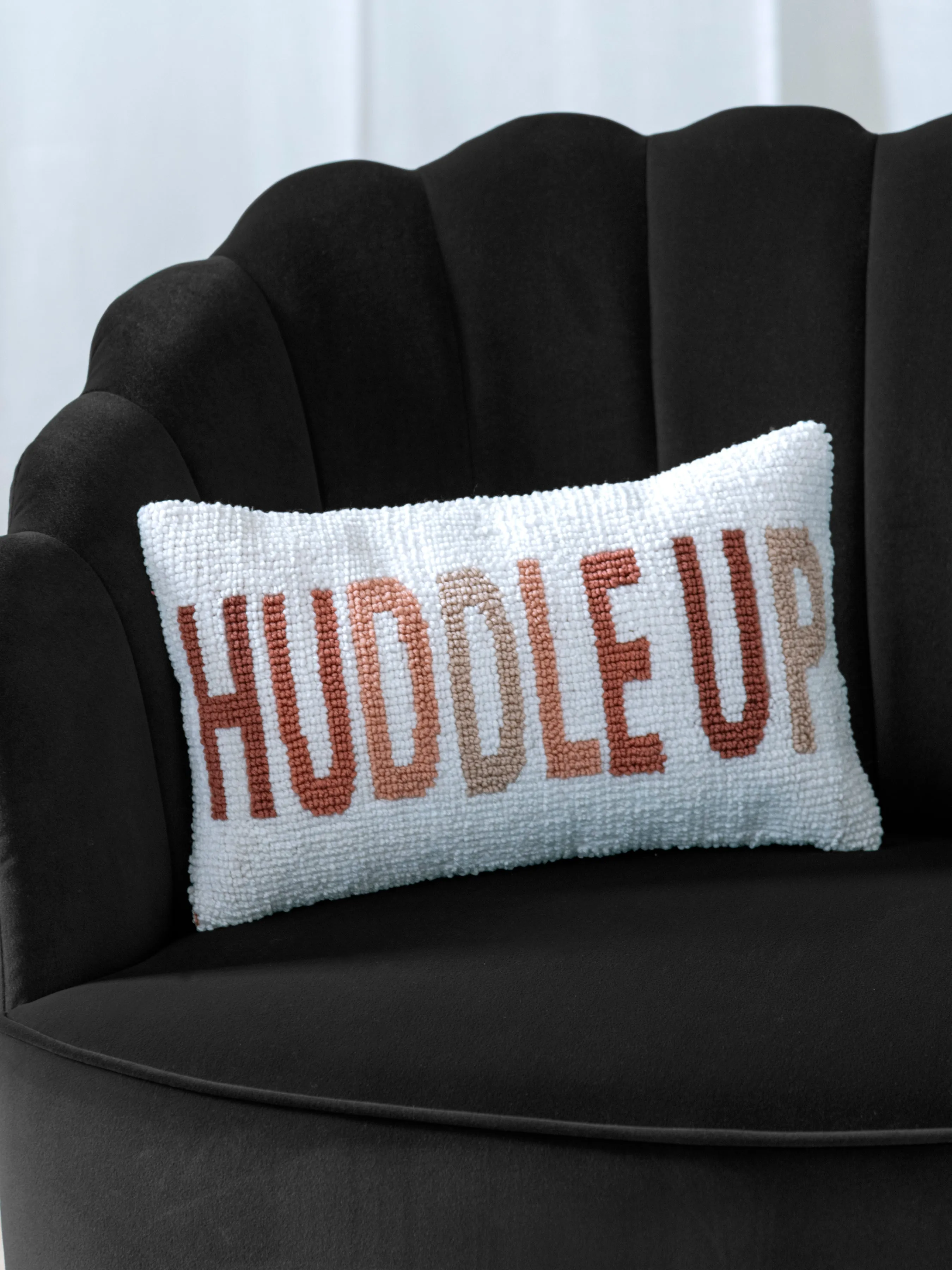 Shiraleah "Huddle Up" Pillow, Ivory