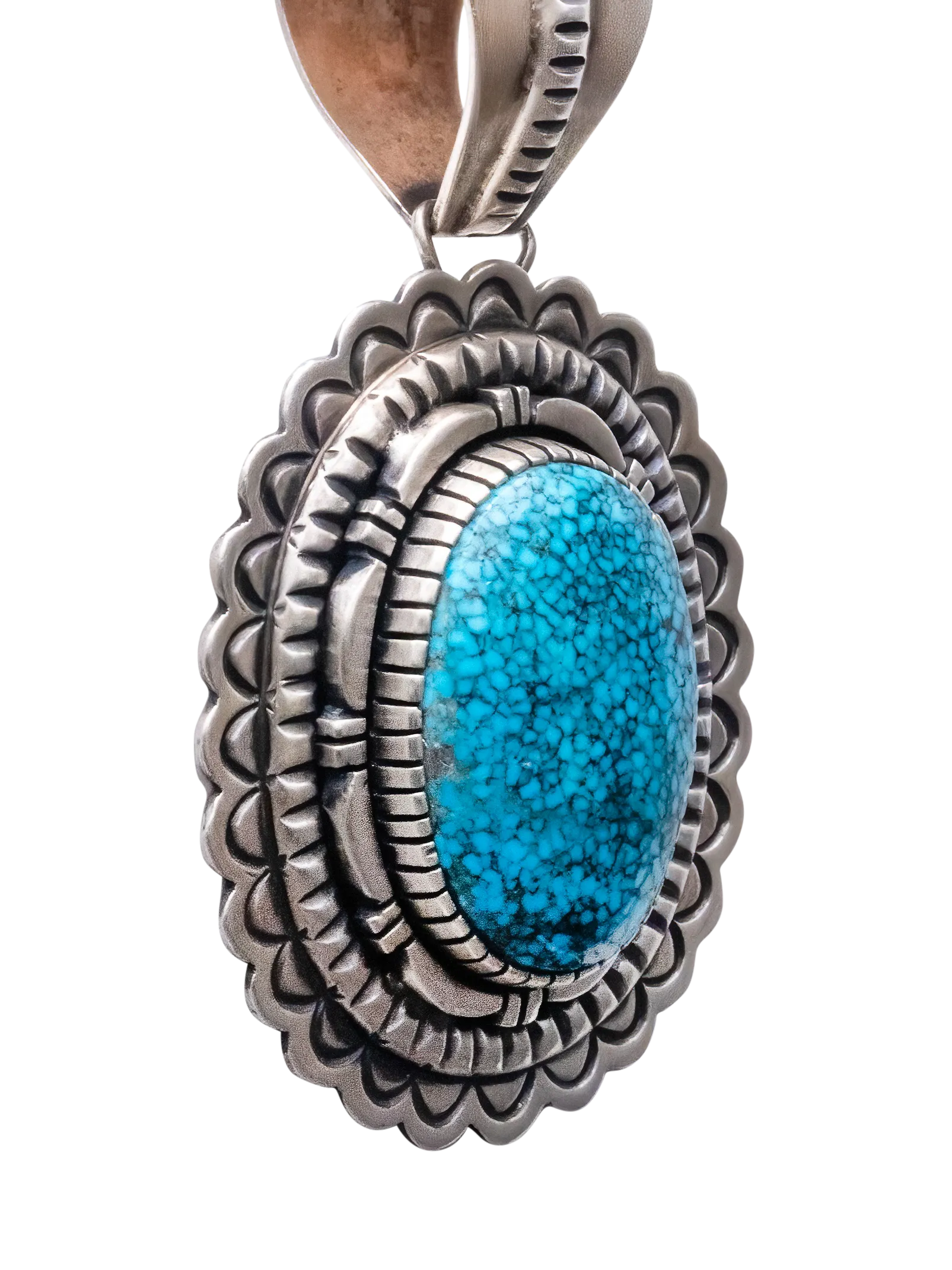 Spiderweb Kingman Turquoise Pendant | Benson Boyd