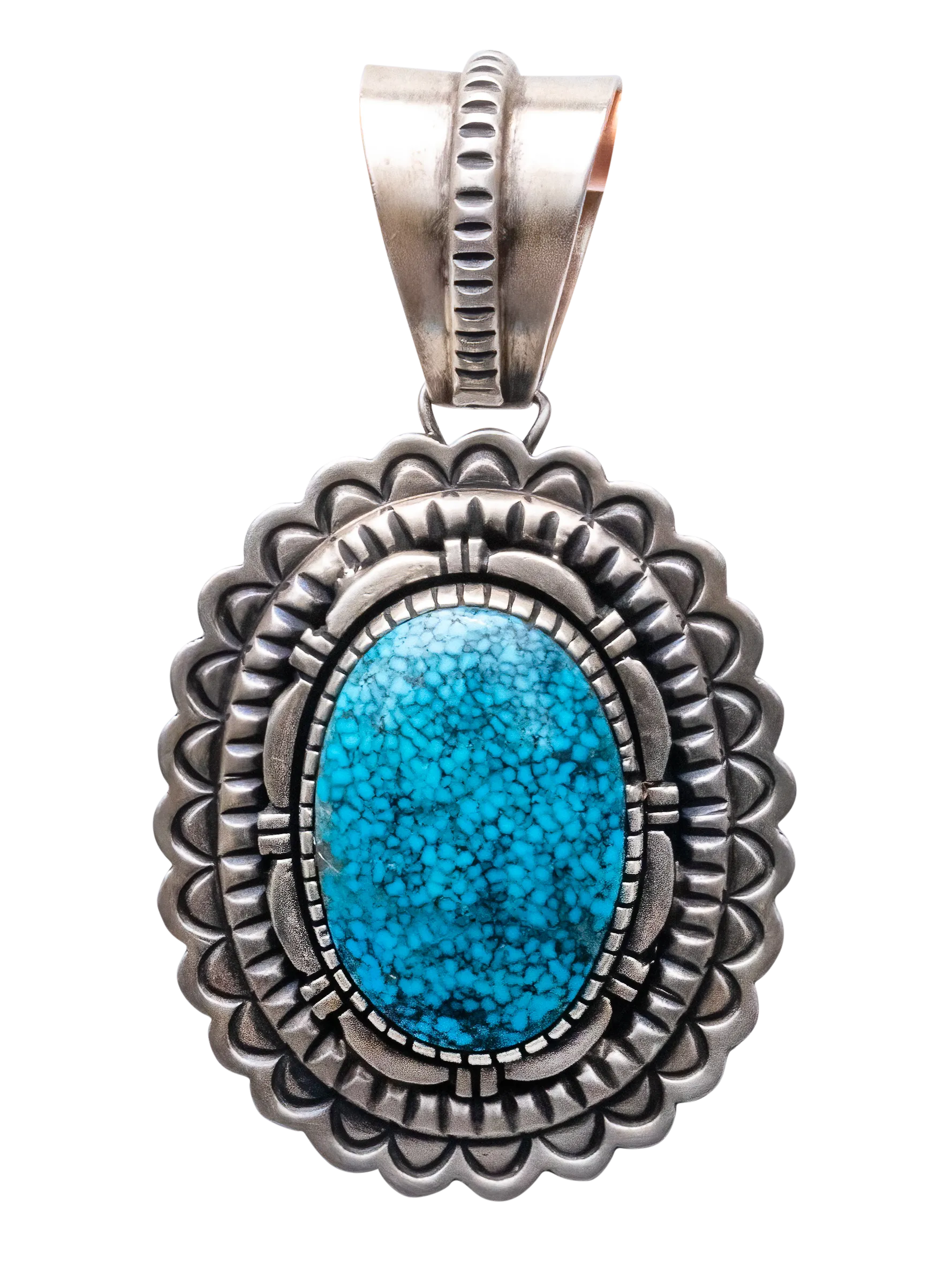 Spiderweb Kingman Turquoise Pendant | Benson Boyd