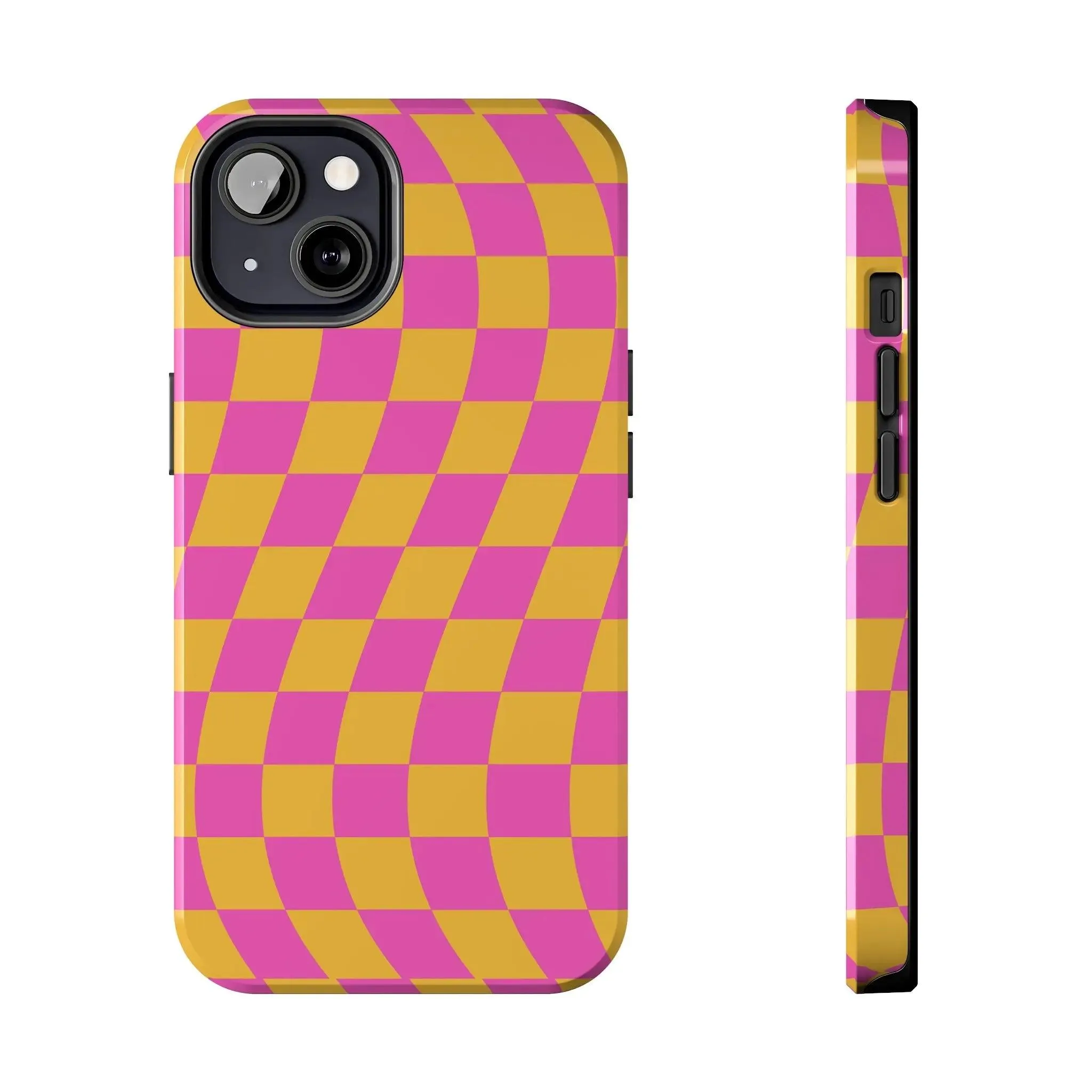 Summer Vibe Check | Pink Checkered Case