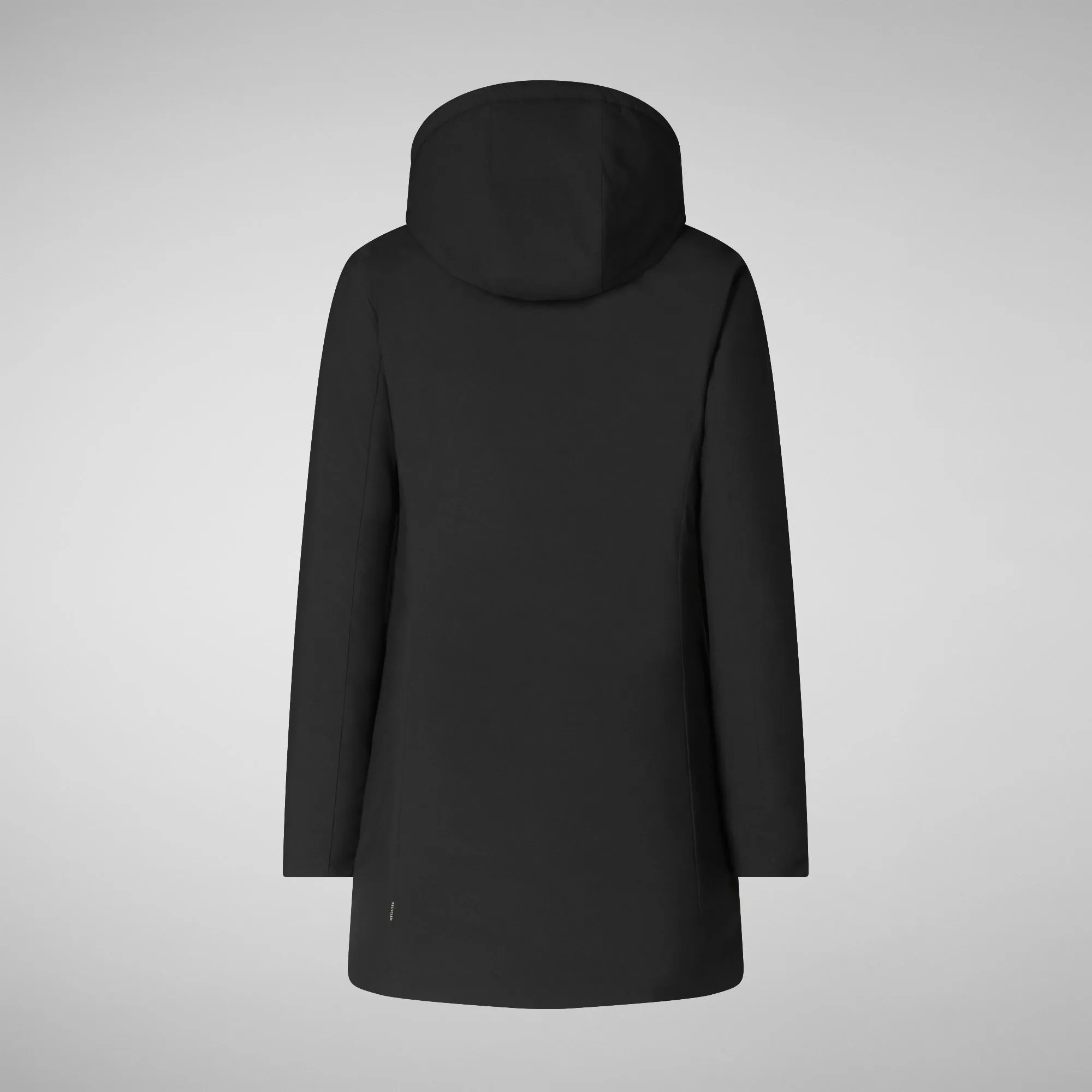 Woman's hooded parka Rachel in black