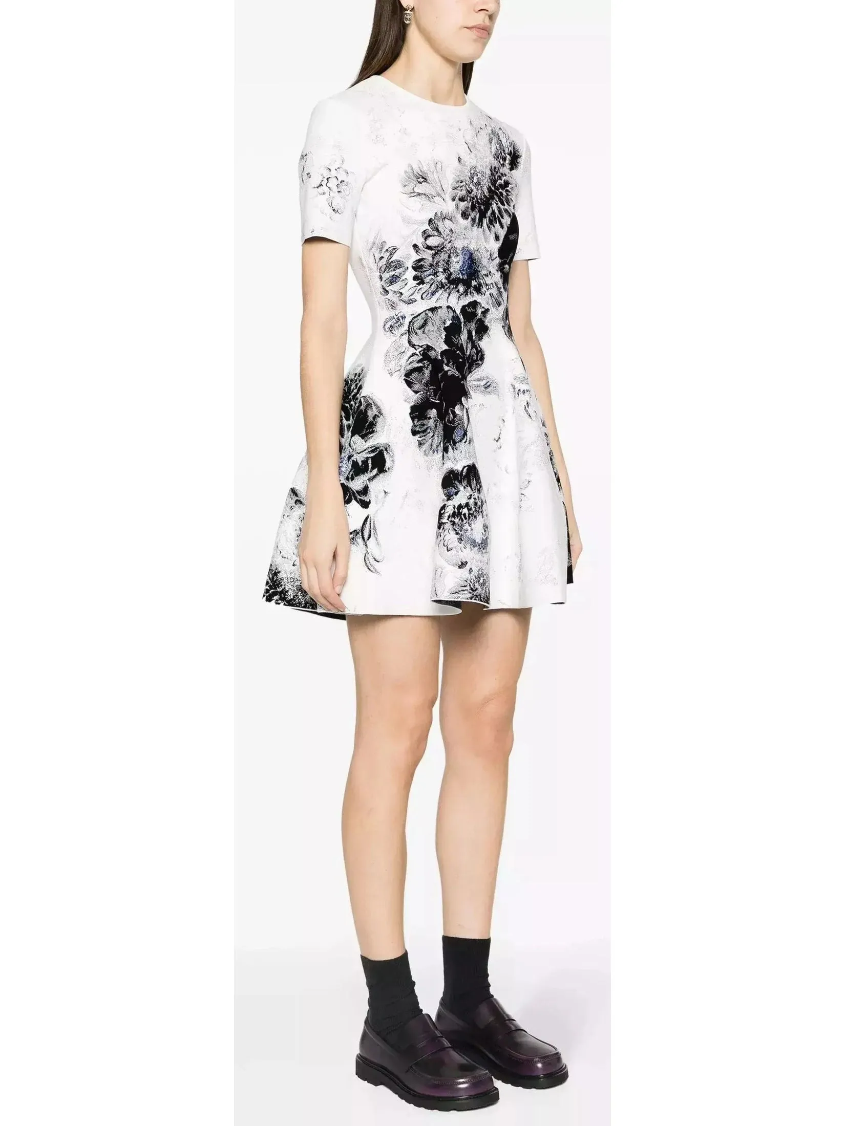 Women’s Chiaroscuro Floral Print Short Dress